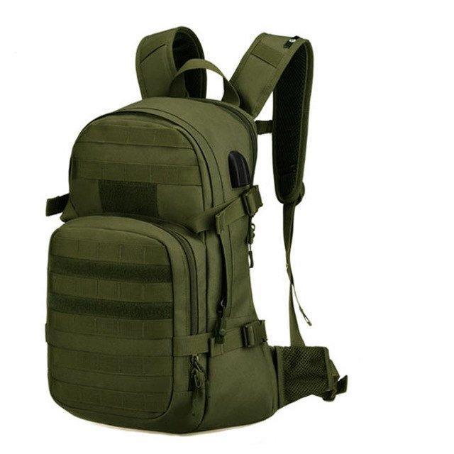 25L Molle Backpack USB Charging Camping Rucksack
