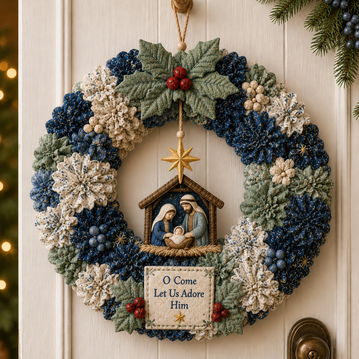 đ 3D Fabric Poke Wreath DIY Kit