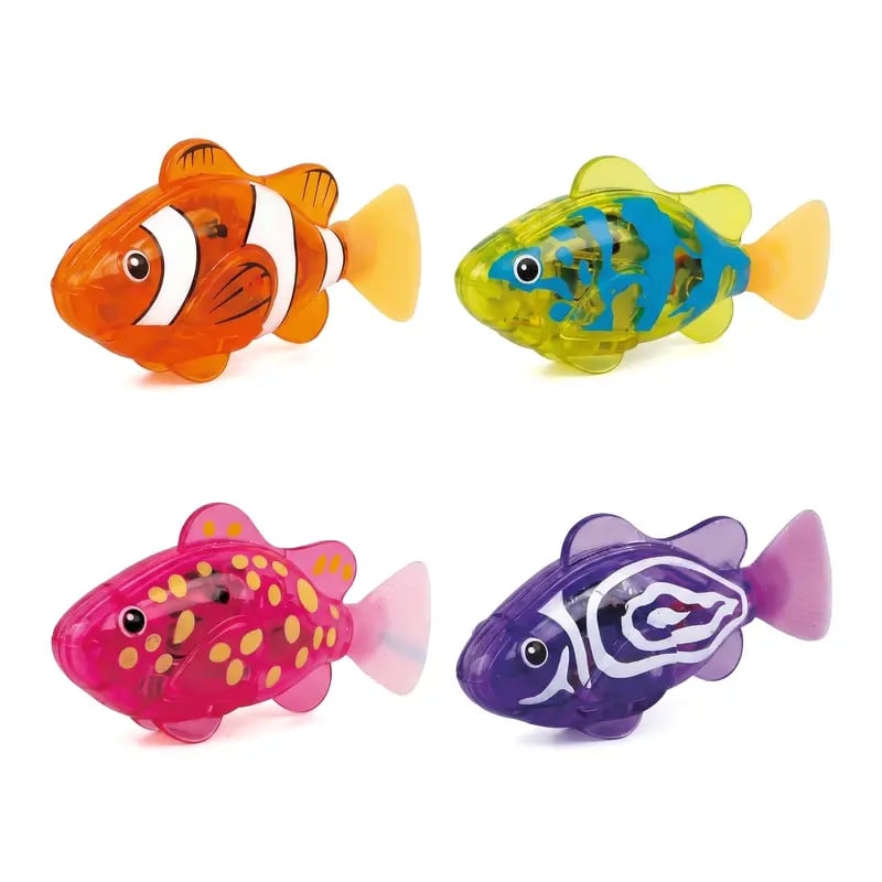 Electronic Pet Fish Bath Toy | LED Light Up | Auto-Swimming Bath Toy