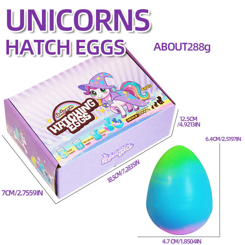 6-Pack Surprise Unicorn Eggs: Hatch & Grow Mystery Toy Set ✨