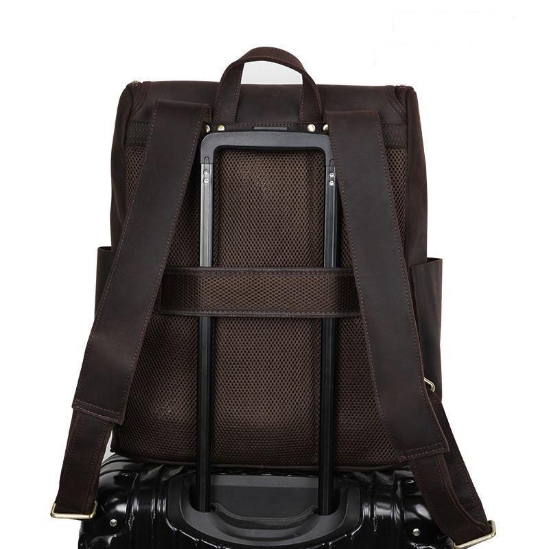 Vintage Leather Backpack for 16 Inch Laptop