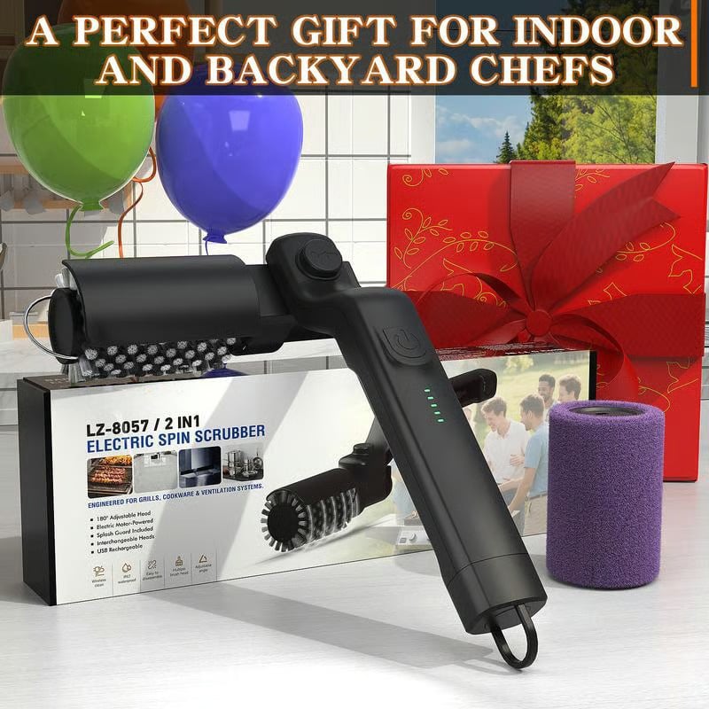 ⚡Electric BBQ Grill Brush : Motorized Power Scrubber for Effortless Cleaning