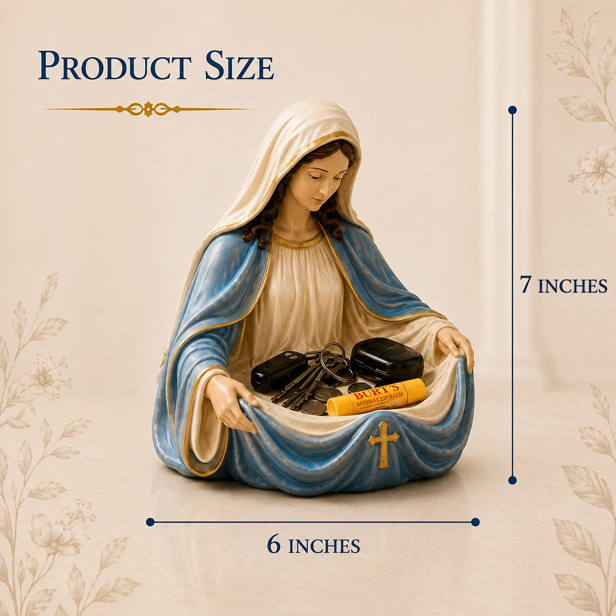 Handmade Virgin Mary Catch-All Bowl