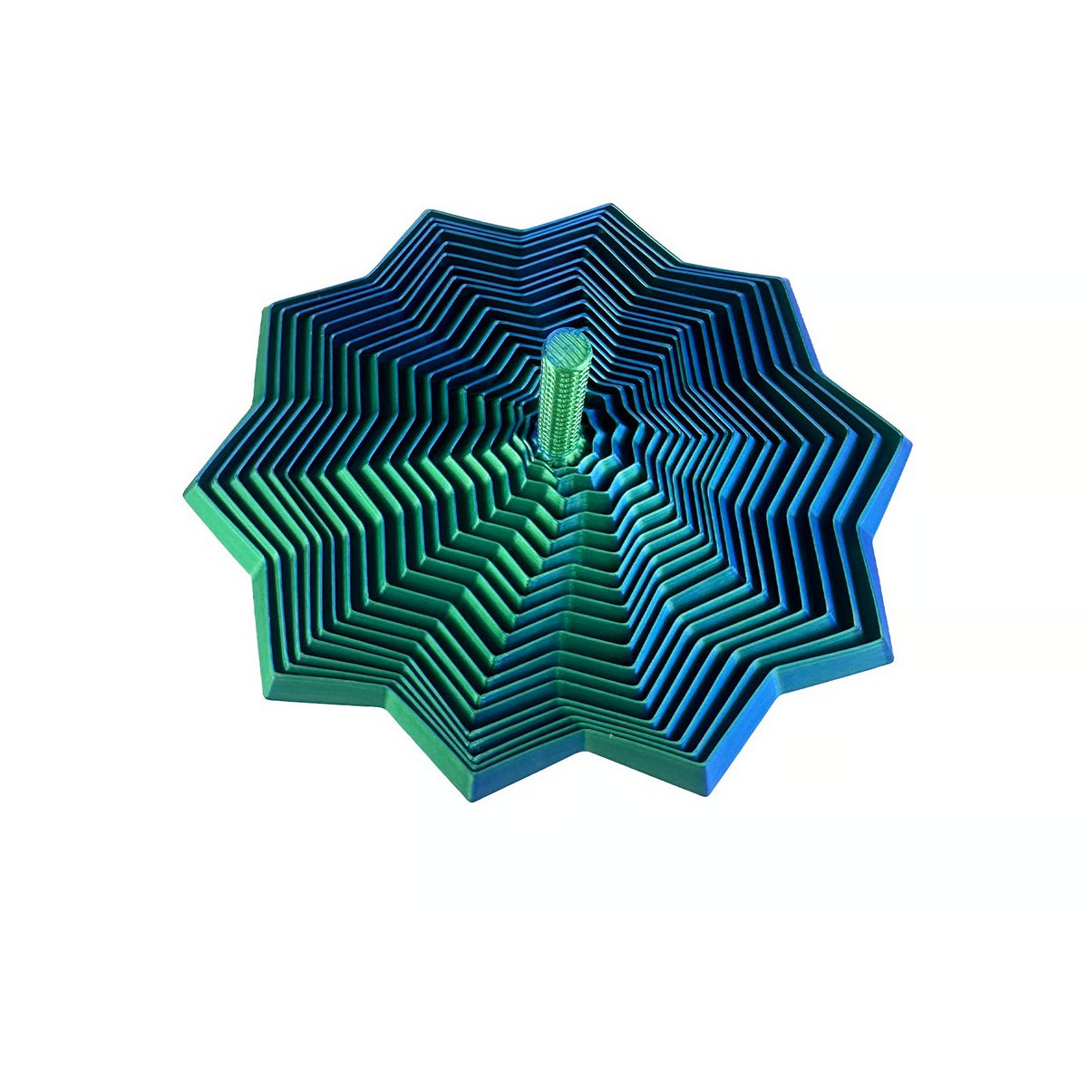 3D Printed Fidget Star – Stress Relief Whirling Toy