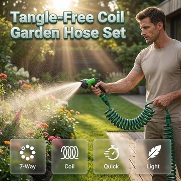 360° Flexible Garden Sprinkler with Adjustable Multi-Directional Water Spray