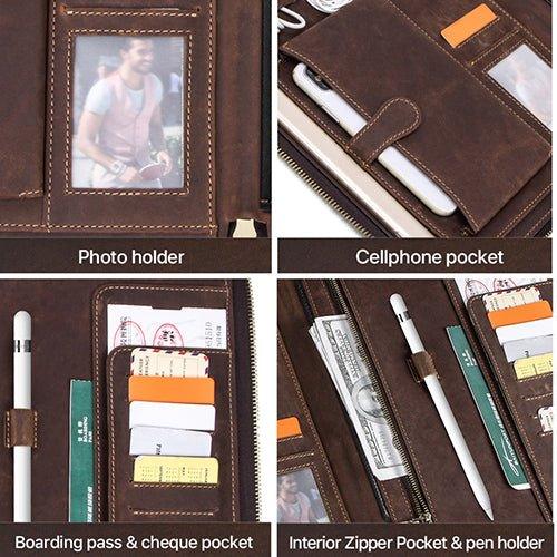 Vintage Leather Case For The iPad Pro 11" With Zipper