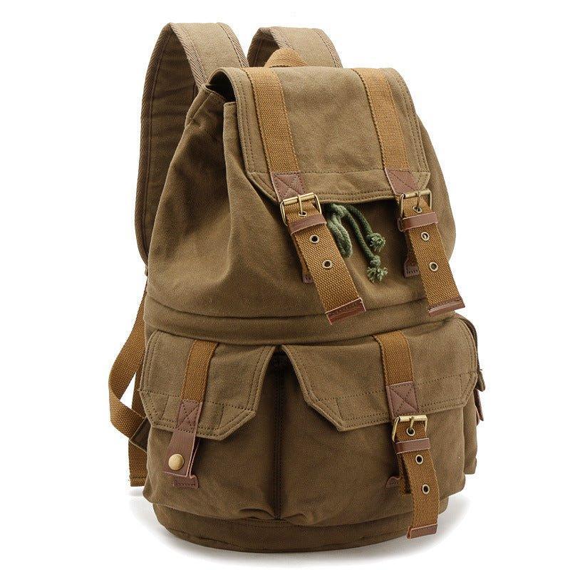 Military Style Canvas DSLR Camera Backpack