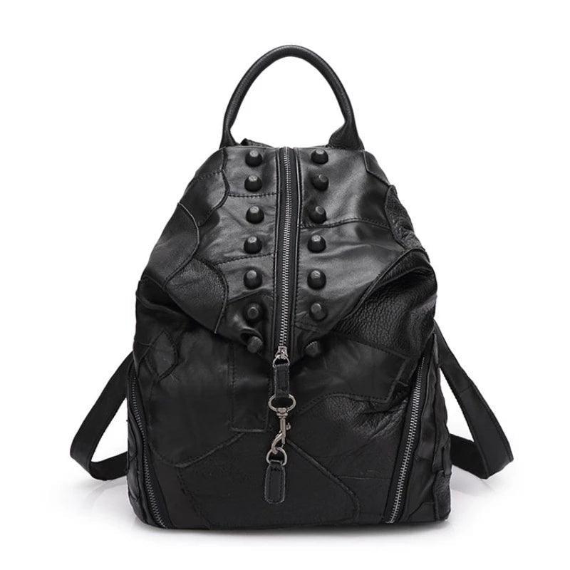 Colorful Soft Leather Backpacks for Women