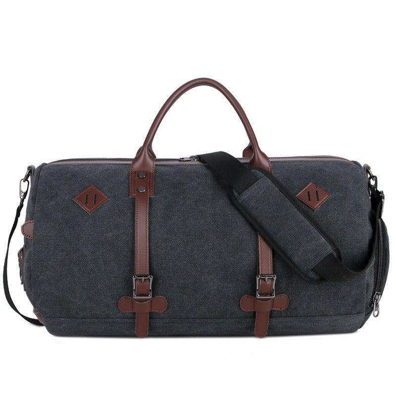 Large Canvas Duffle Bag with Shoe Compartment