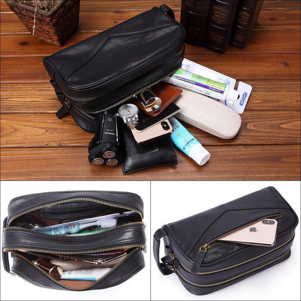 Woosir Leather Shaving Kit Black