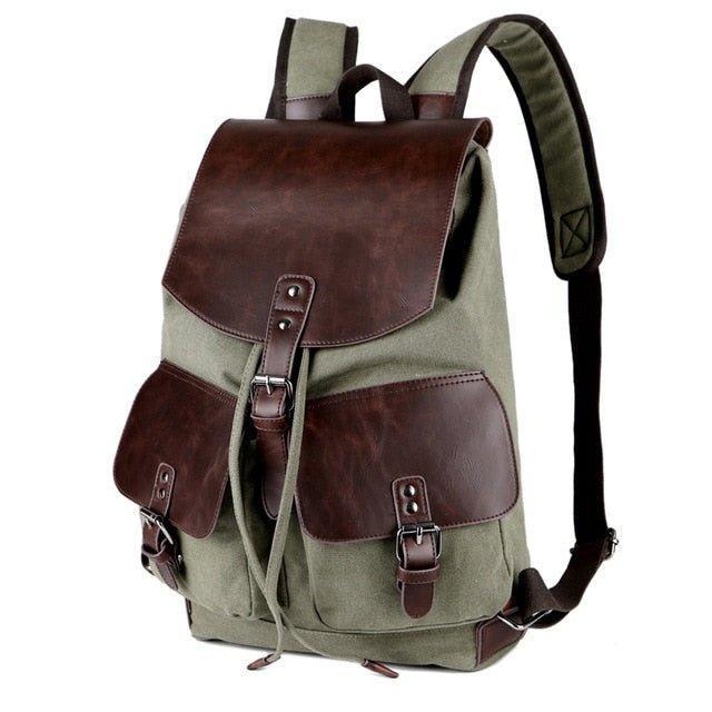 Vintage Canvas Backpack Purse Travel for Men