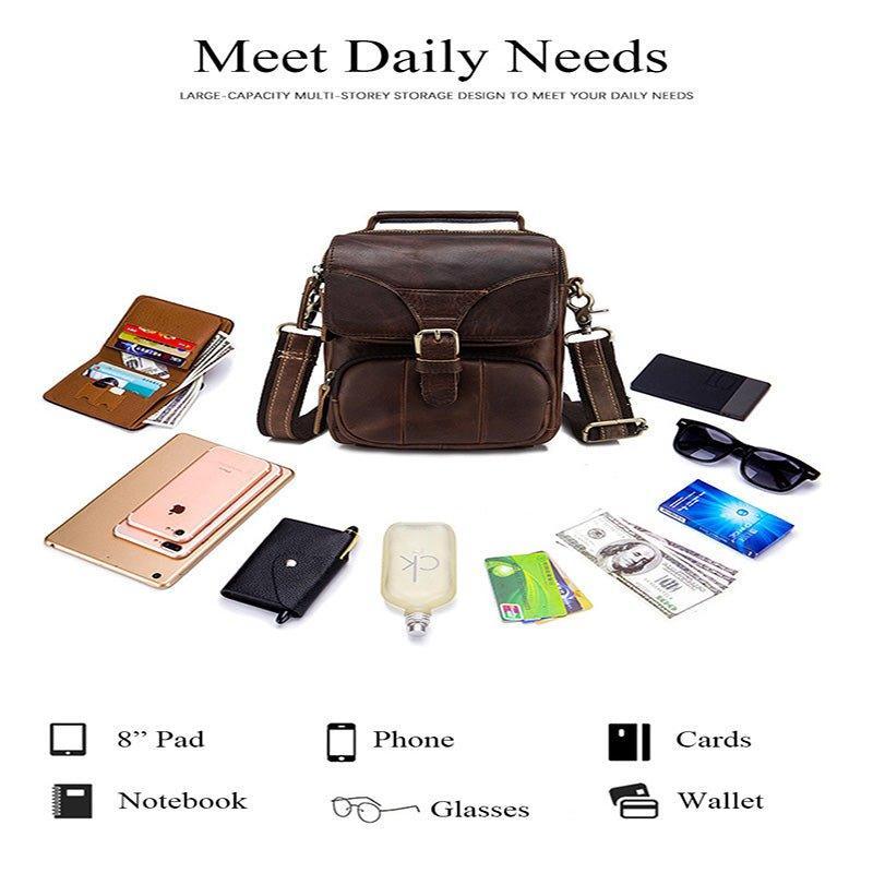 Woosir Vintage Dual-Use Messenger Shoulder Bag for Men