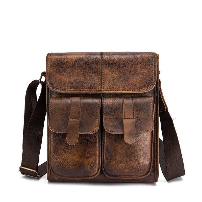 Woosir Vintage Genuine Leather Messenger Shoulder Bag