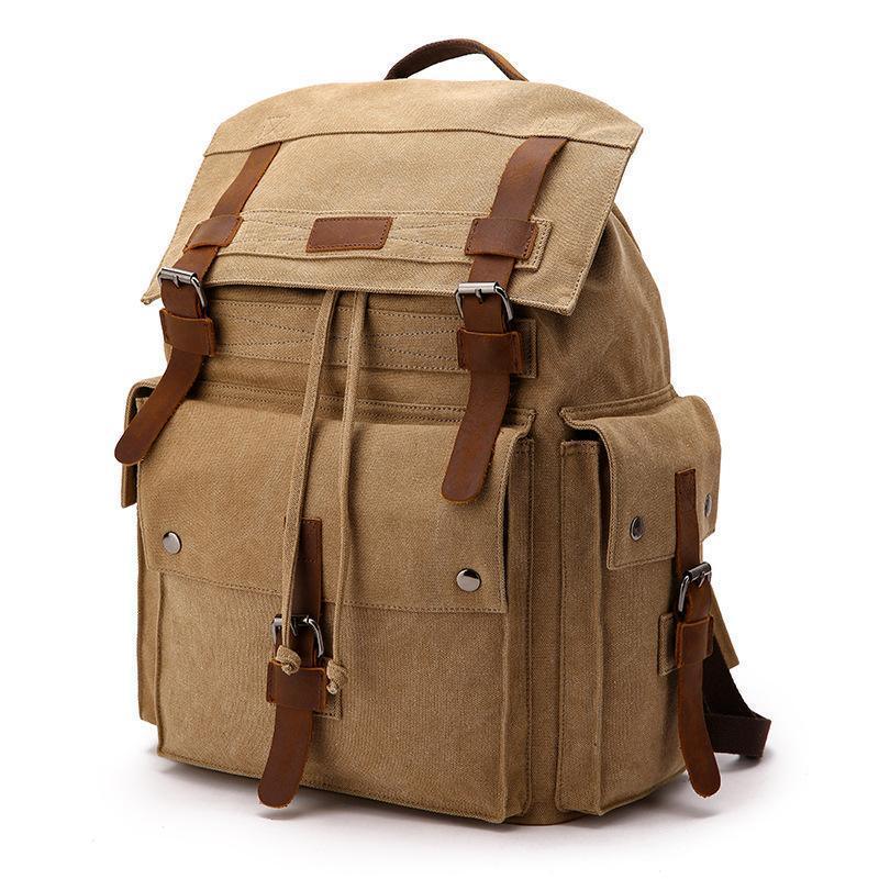 Vintage High Density Thick Canvas Backpack