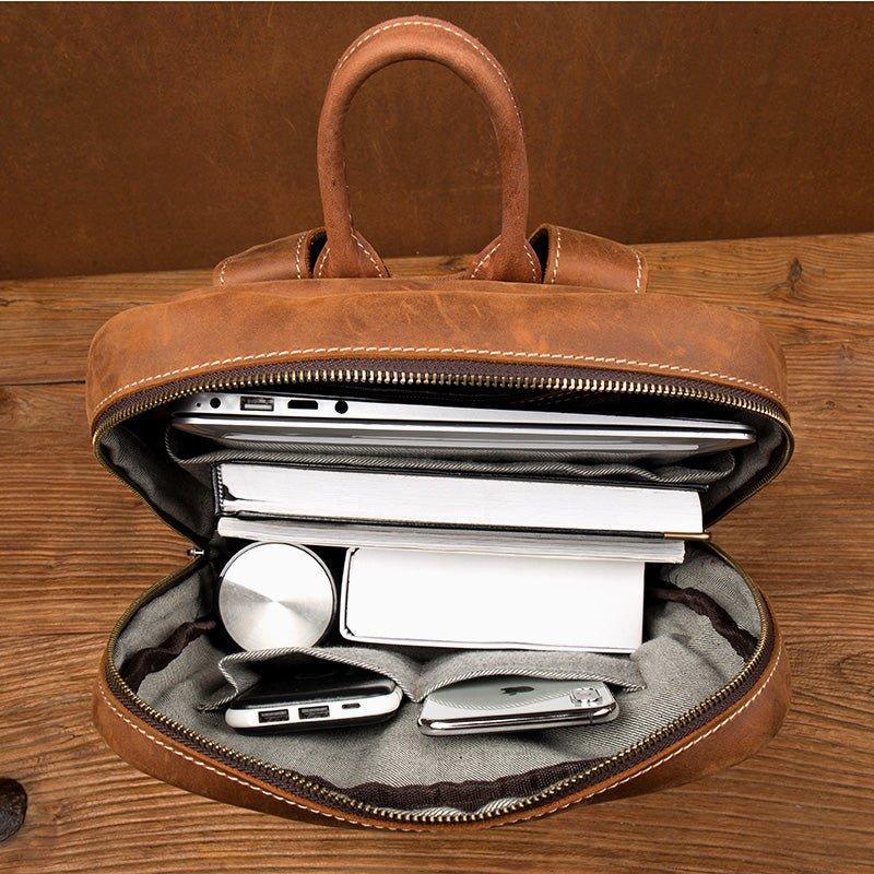 Woosir Vintage Laptop Backpack for Men 15.6 Inch