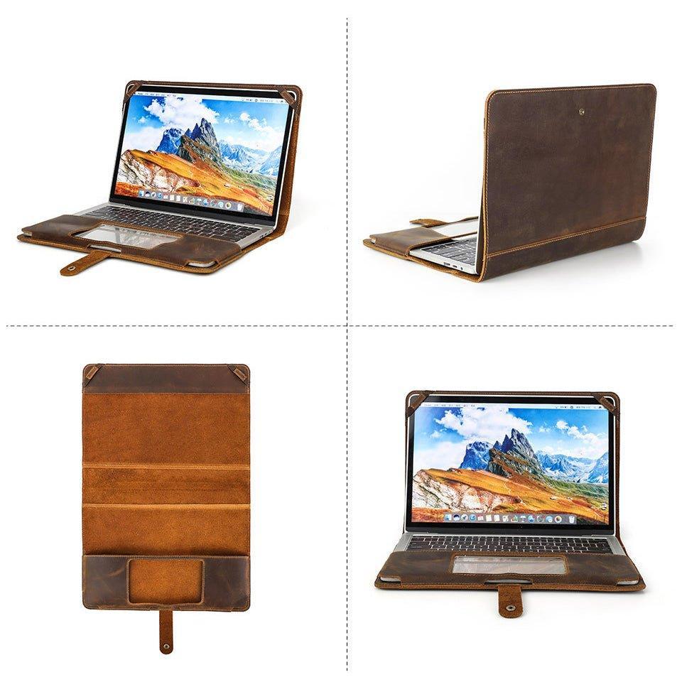 Woosir Vintage Leather Case Laptop for Macbook Pro