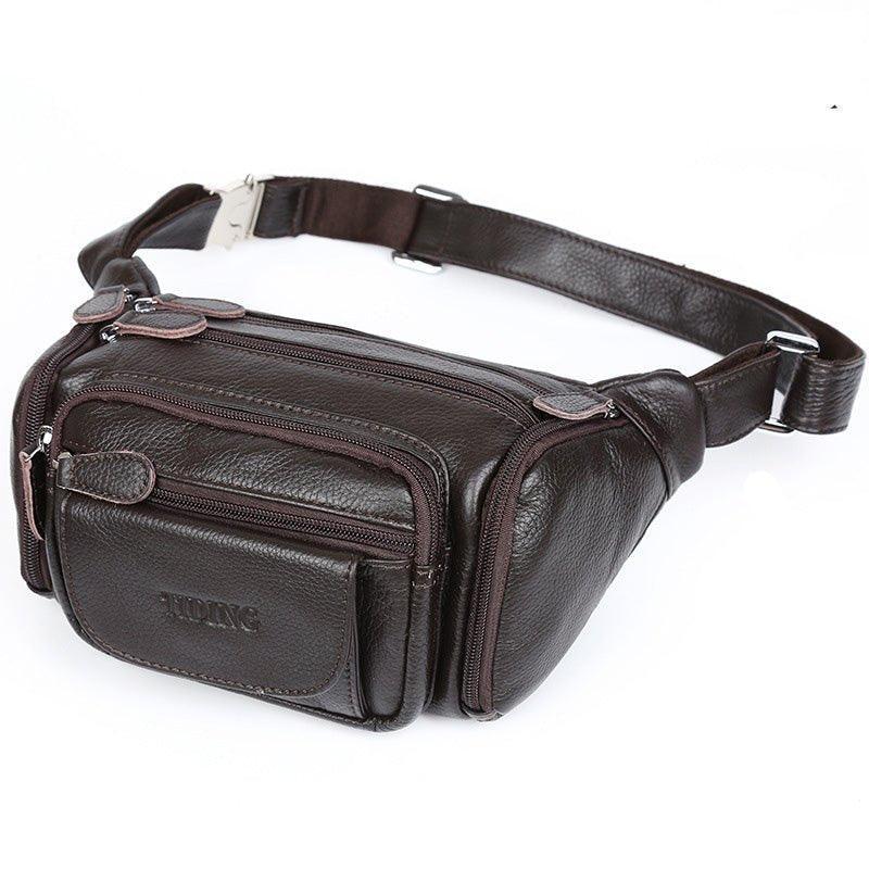 Woosir Vintage Leather Waist Bag for Men