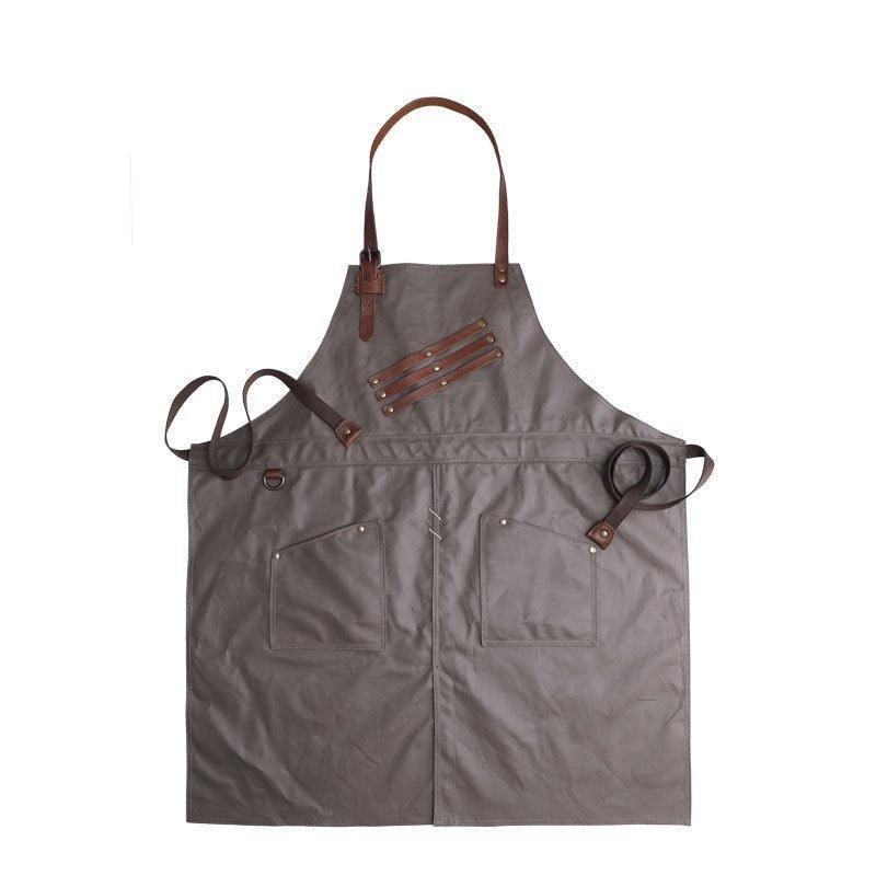 Woosir Waterproof Canvas And Leather Work Apron