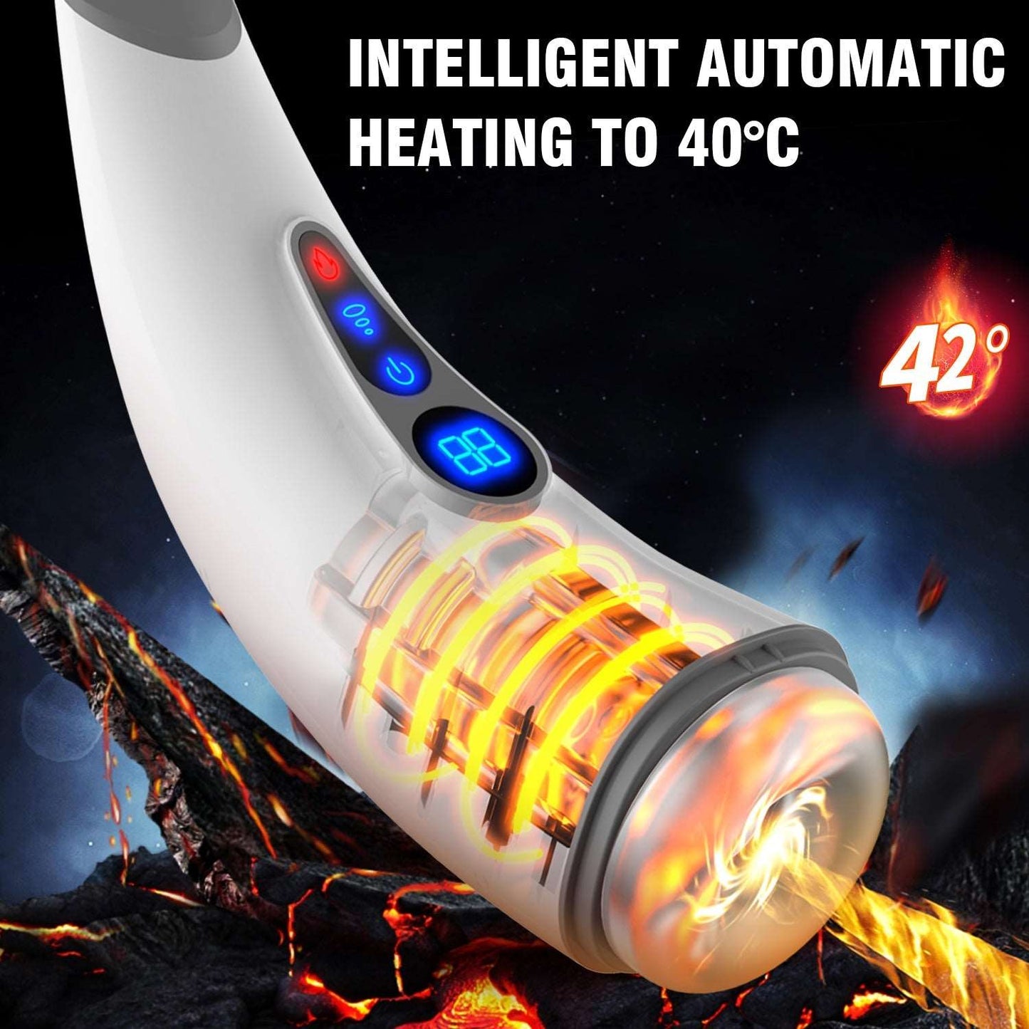 007 PRO 9-Frequency Suction 9-Frequency Vibration Heating and Sound-Enabled Male Masturbator