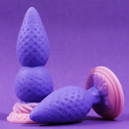 AIMITEX Strawberry Butt Plug Silicone Anal Sex Toy