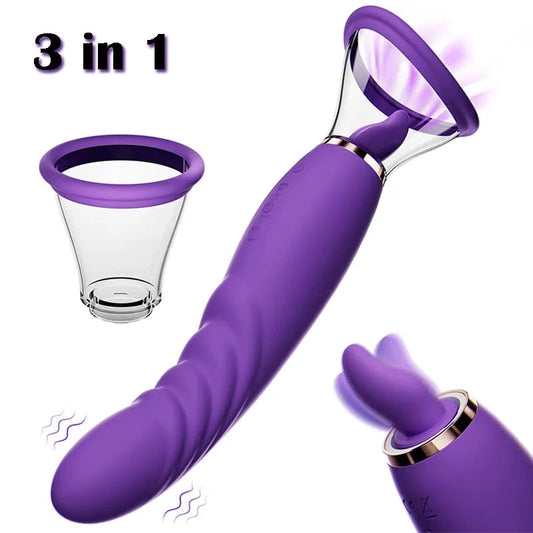 Lurevibe - Sucking Licking Vibrating Tongue Oral Clitoral G spot Vibrator