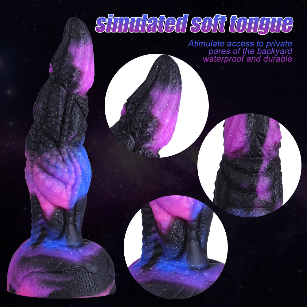 Starry Dark Purple Special-Shaped Artificial Dildo