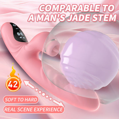 Lurevibe - Electric Heated Vibrator Automatic Sucking Thrusting Machine For Women