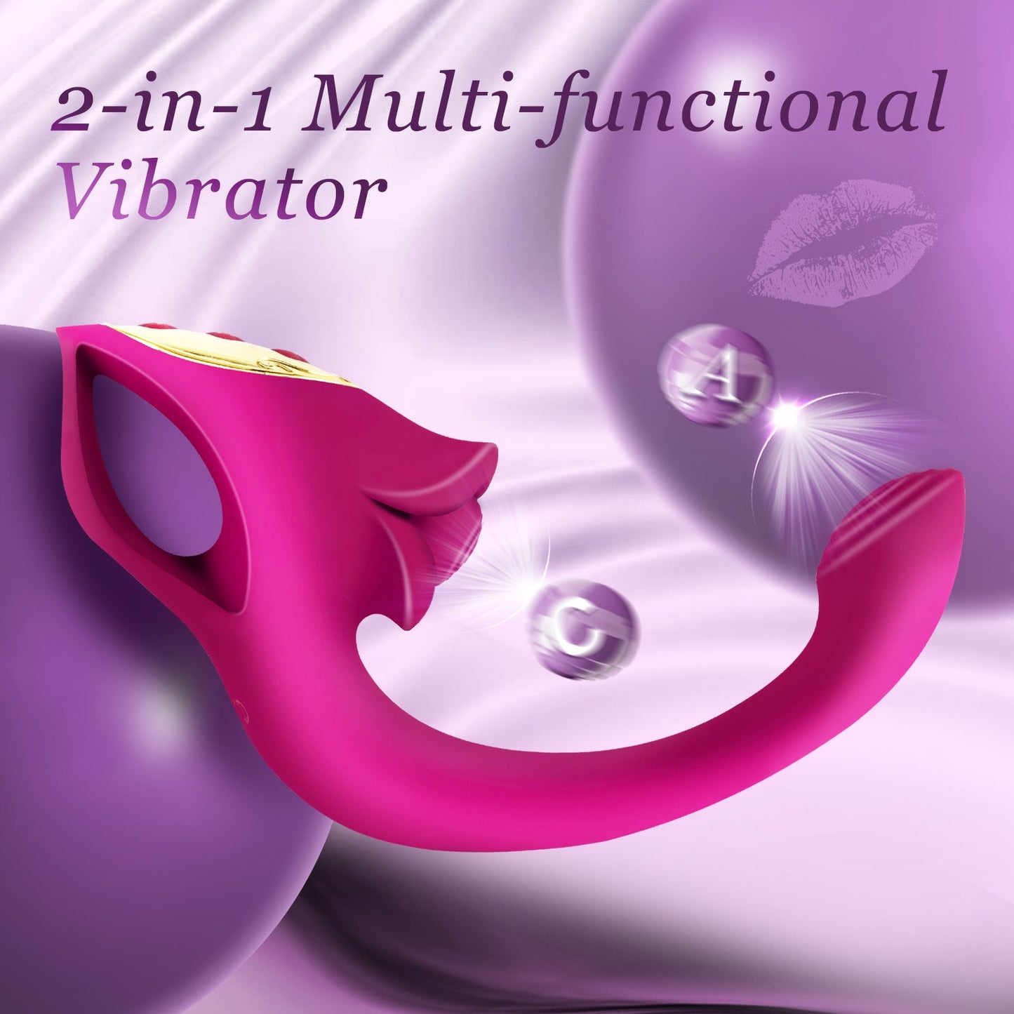 2 In 1 Rose Muncher Tapping Vibrator