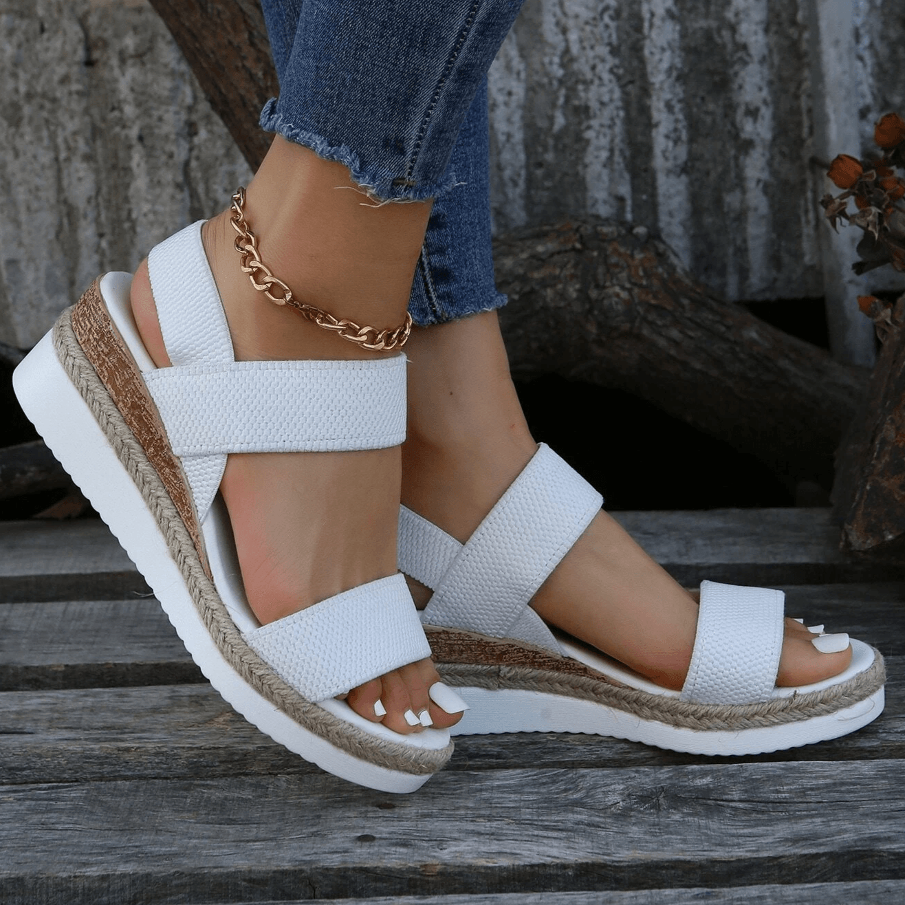 Libiyi Women's Comfy Wedge Heel Sandals