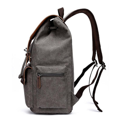 Outdoor Travel Cotton Canvas Backpack for Laptop