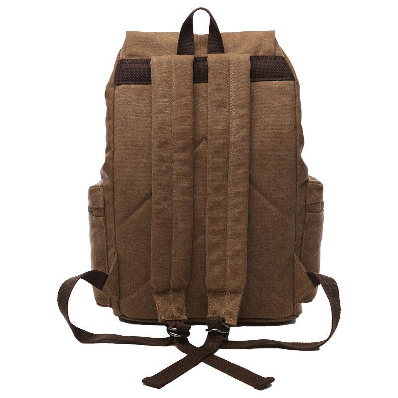 Travel and School Cotton Canvas Backpack for Laptop