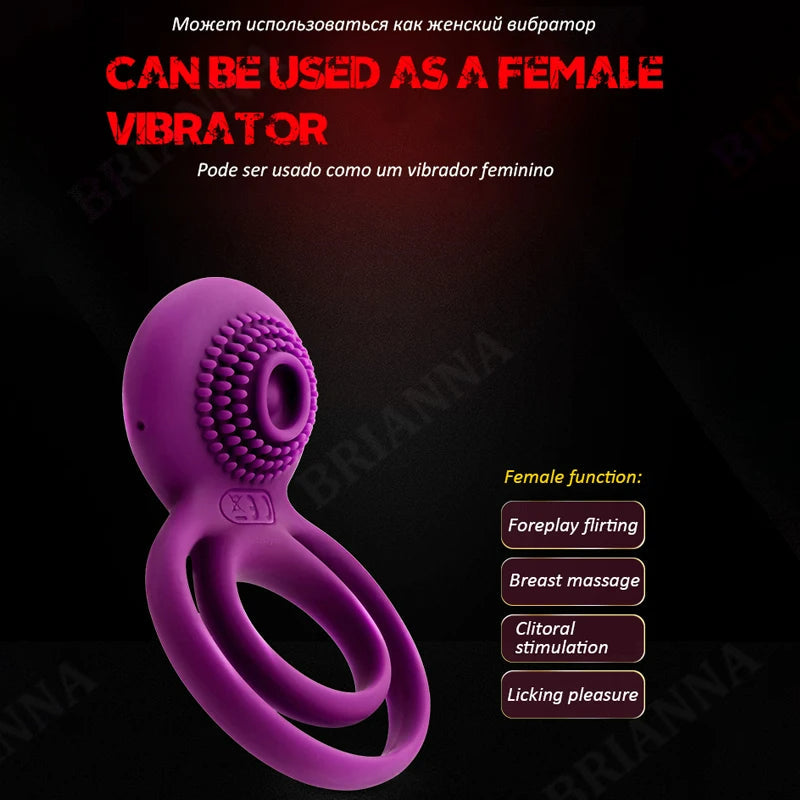 Lurevibe - Male Cock Masturbation Vibrating Penis Ring