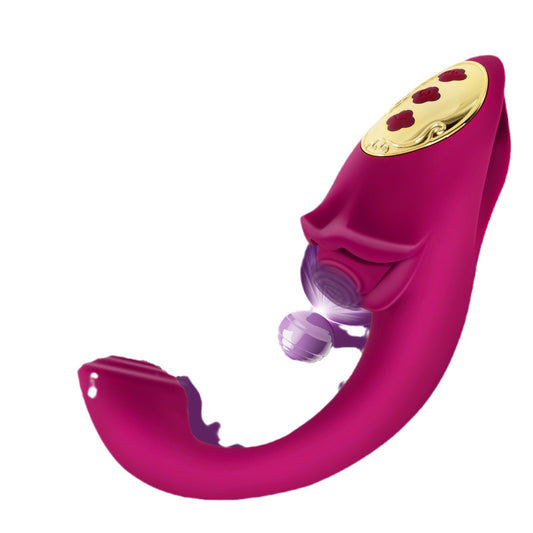 2 In 1 Rose Muncher Tapping Vibrator