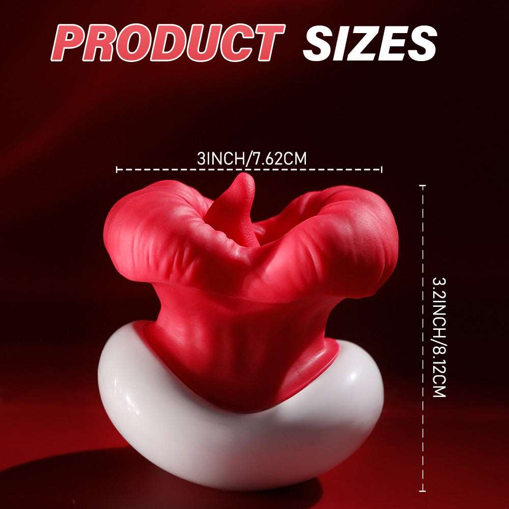 Lurevibe - Big Mouth Upgraded Tongue Licking Vibrator for Women with 8 Vibrating Tongue Licking Modes