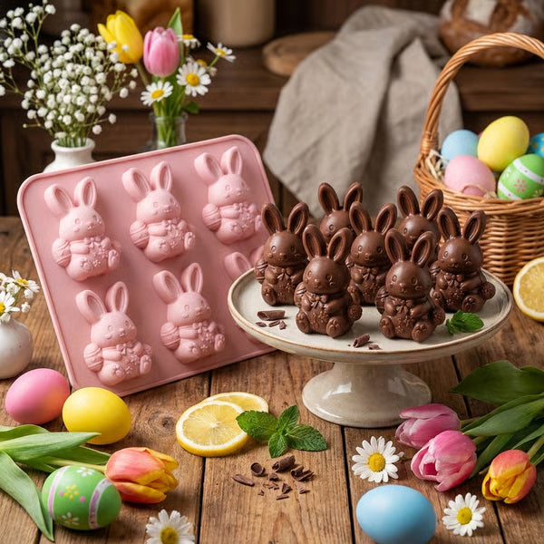 🐇🐰 Mini Highland Cow/Rabbit Ice Cube Mold – Cute 3D Ice for Drinks, Parties & Gifts