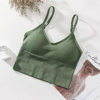 Libiyi-Women Sports Bra Basic Crop Top