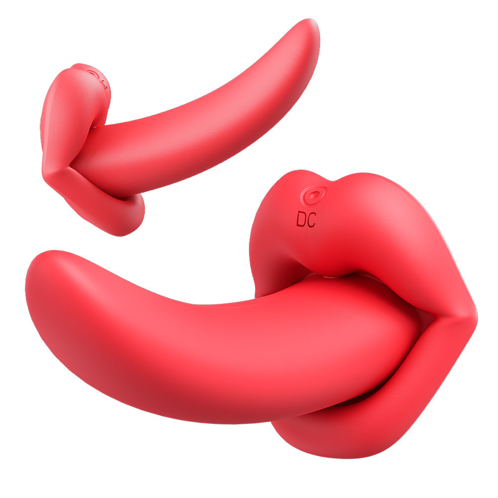 Lurevibe - Honey Tongue 5th Generation Wireless Remote Control Vibrator Simulated Lips and Tongue 10 Frequency Vibration Wearable Vibrator