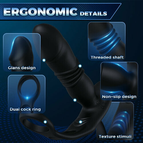 Male Prostate Massager and Iron Man Penis Exerciser set