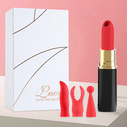 Lurevibe - Lipstick Jump Egg Sucking Vibrating Stick Female