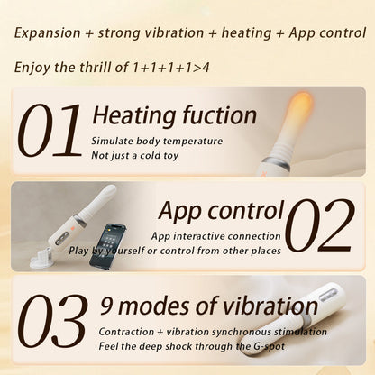 WOWYES App Controlled Handsfree Dildo Machine Female Masturbation