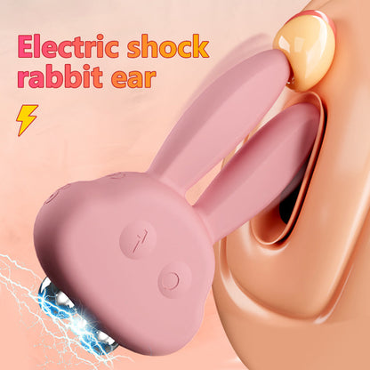 Lurevibe - Electric Shock Rabbit Vibrator Cute Shaped Nipple Massager Clitoris Stimulator