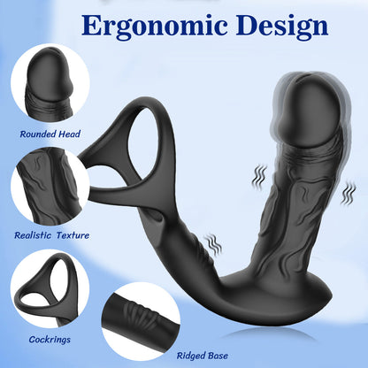 Joseph App / Wireless Remote Control Vubrating Prostate Massager & Cock Rings