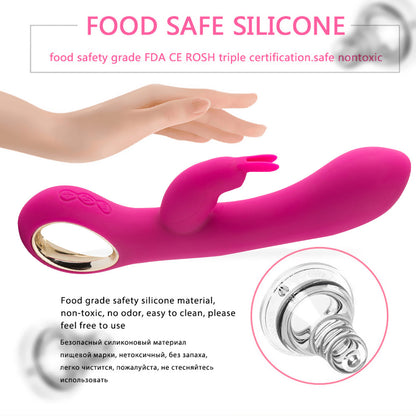 Lurevibe - Rabbit Vibrator 42 ℃ Heating Stick Masturbation Waterproof Multi-frequency Vibration