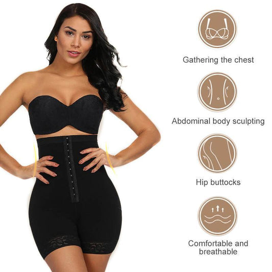 Libiyi-High Waist Compression Girdle Bodysuit BodyShaping Panties