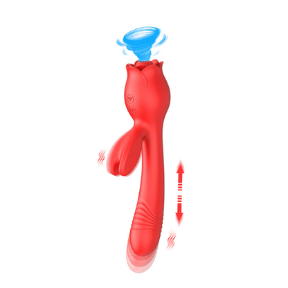 Lurevibe - Rose Vibrator G Spot Clitoral Stimulator