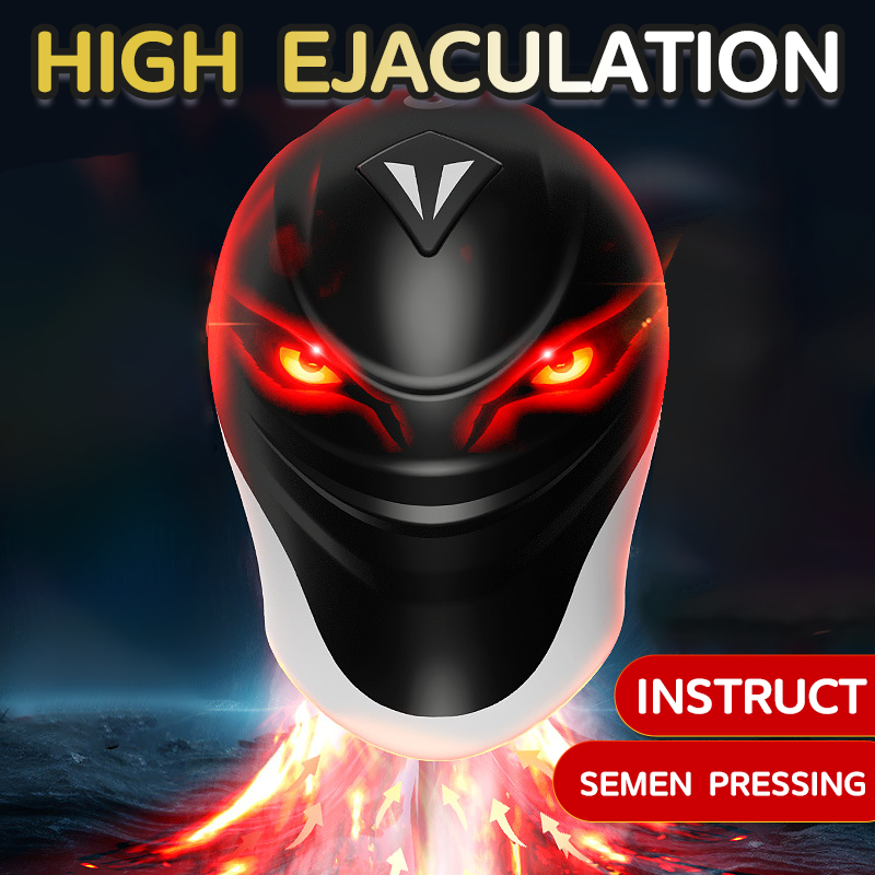 Iron Man Glans Training Massager for Men Masturbation Vibration Penis Exercise