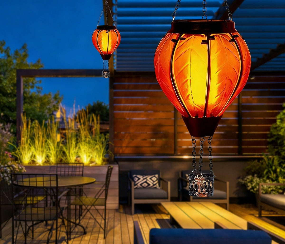 Solar Hanging Rainbow Balloon Lantern