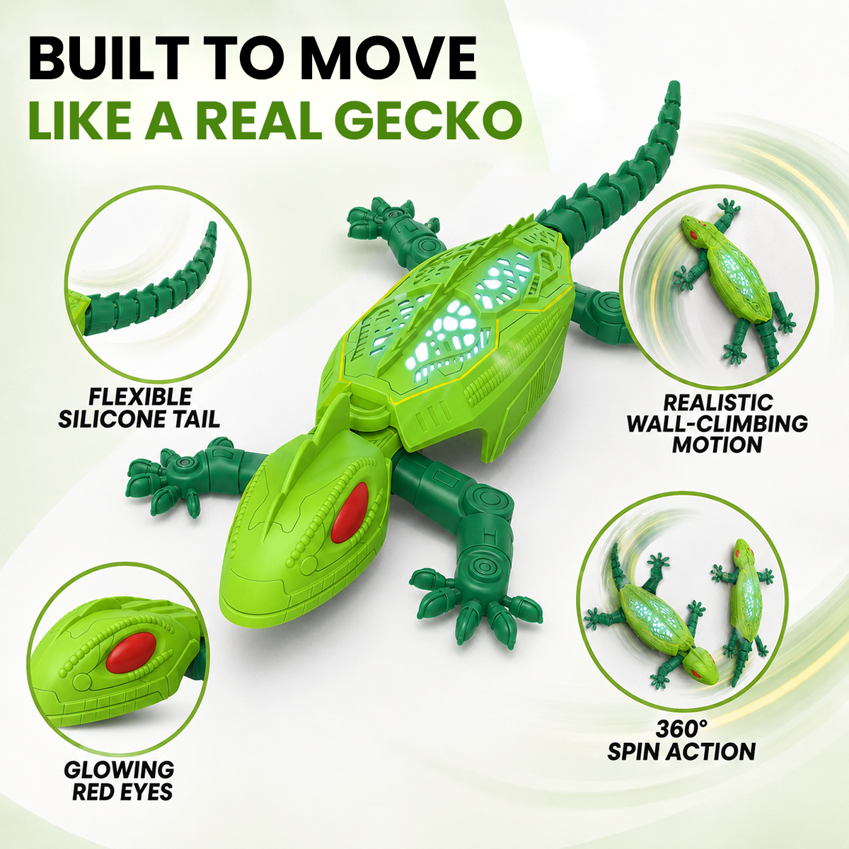 Wall-Climbing Remote Control Robotic Gecko