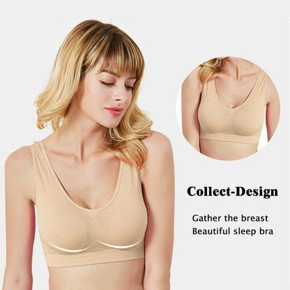 Libiyi-Comfortable Seamless Wire-Free Bra (3pcs/set)