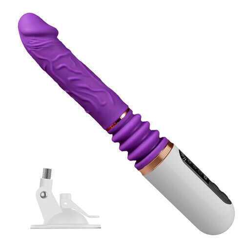 5 Thrusting & 8 Vibrating Dildo Machine with Handle and Sucker